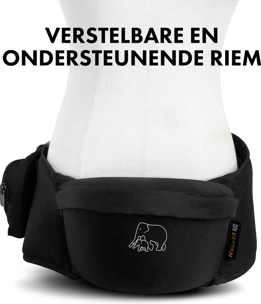 Luxury Hip Carrier - höftsäte för baby och småbarn - Svart