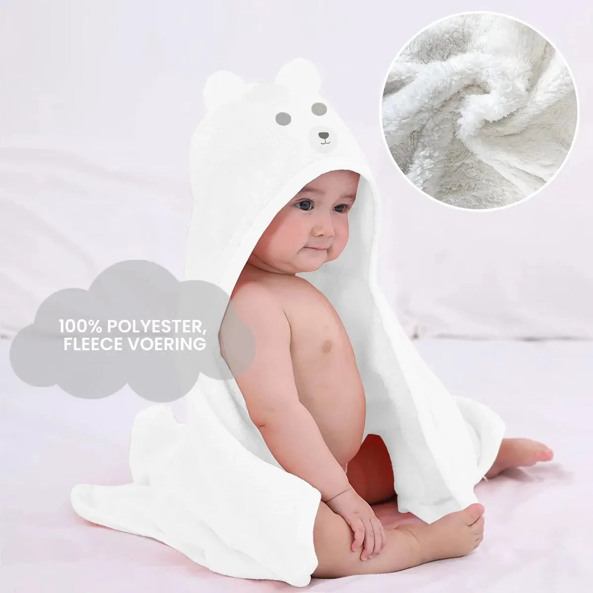 Polar Bear Fleece Omslagsfilt 75x100