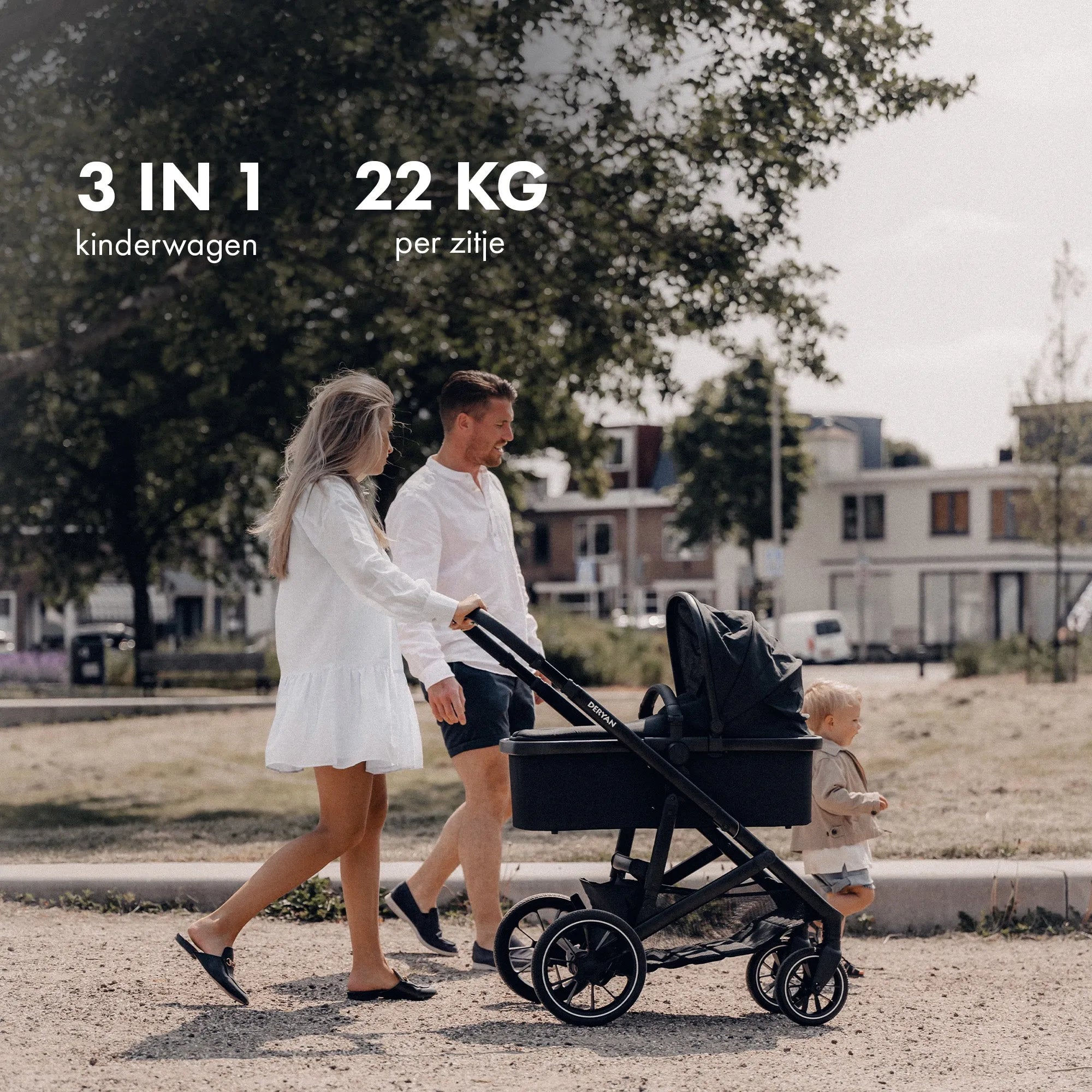 EVY V2 Kinderwagen 3 in 1 Groen