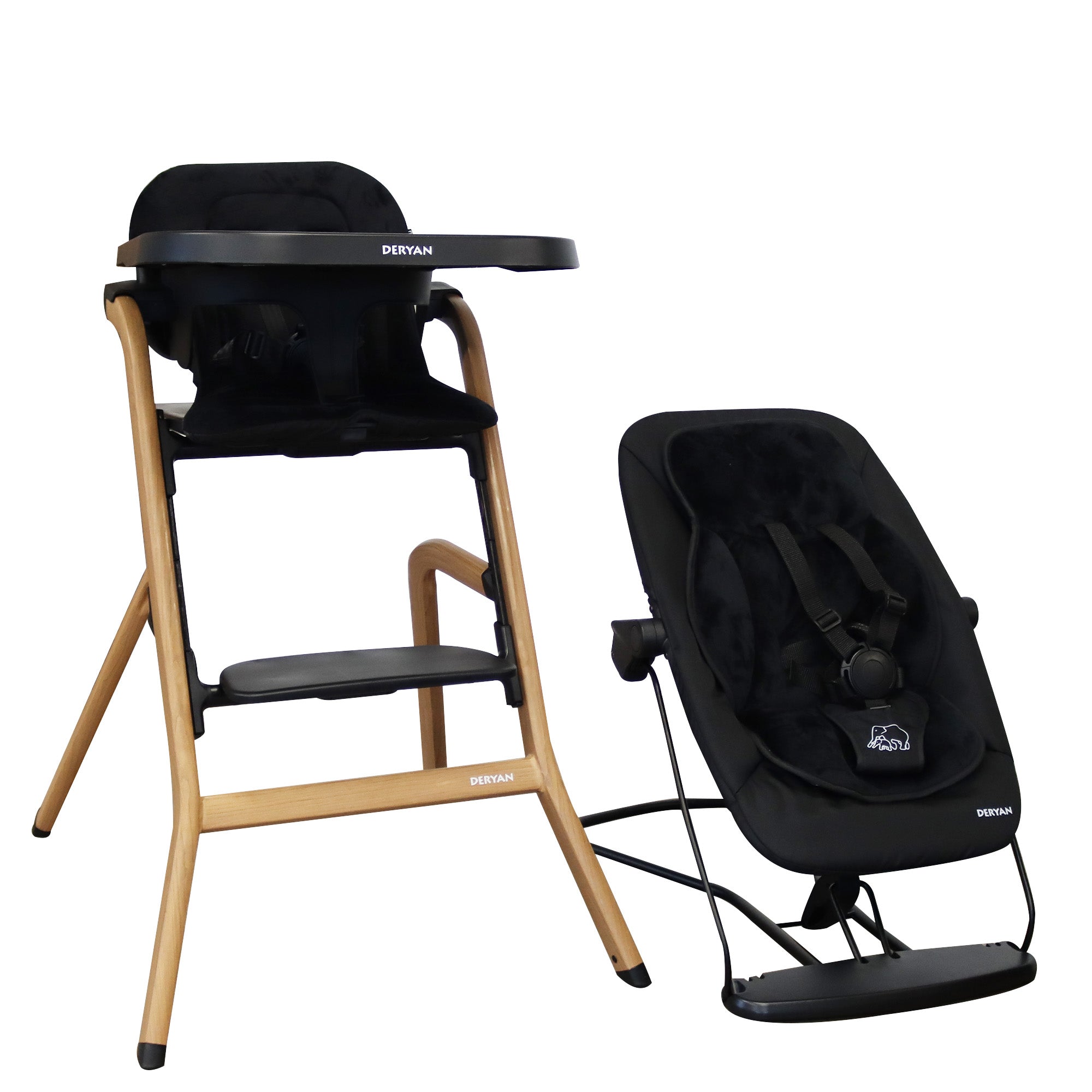 Curve Highchair Set Komplett set inklusive studsmatta och insatsdyna