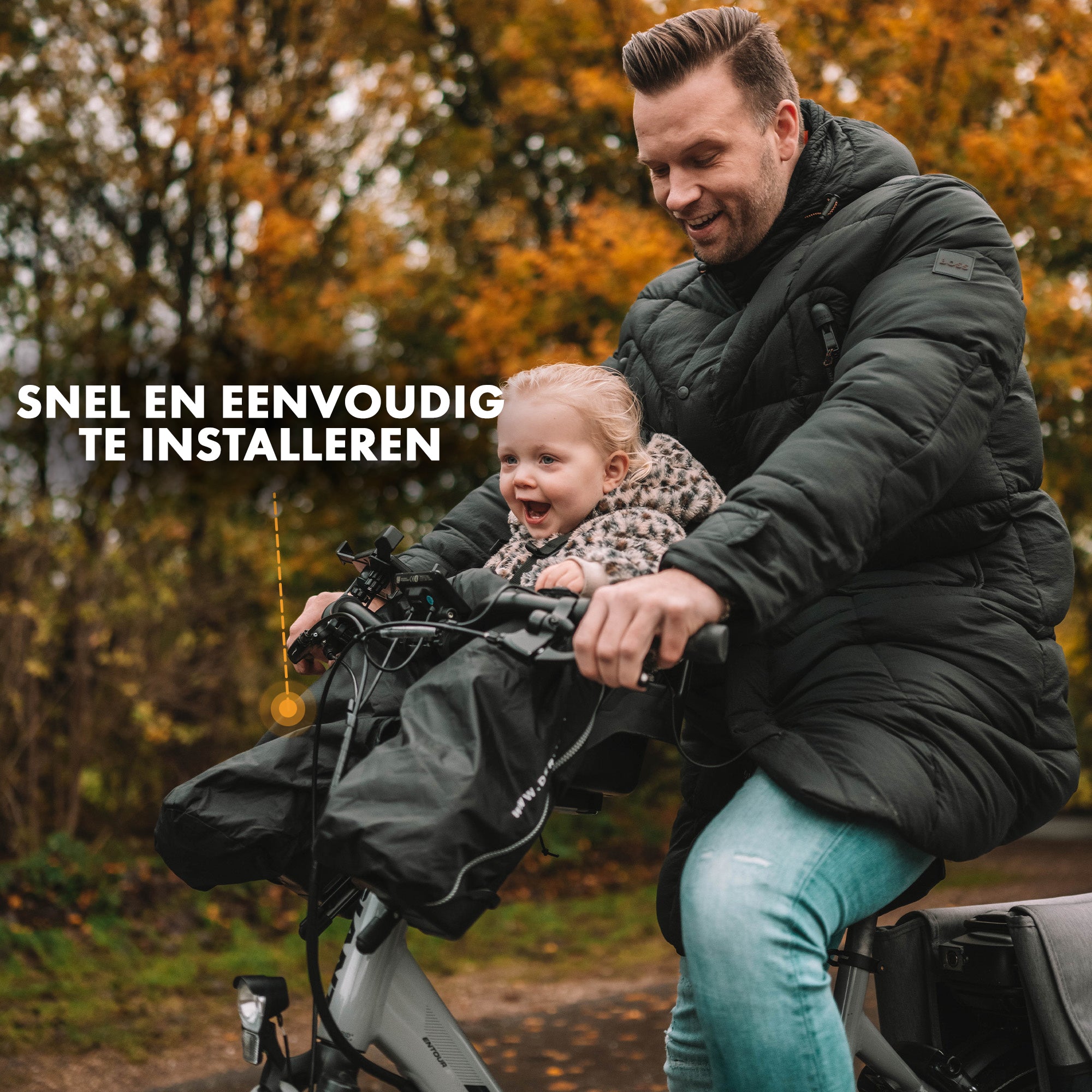 På cykel