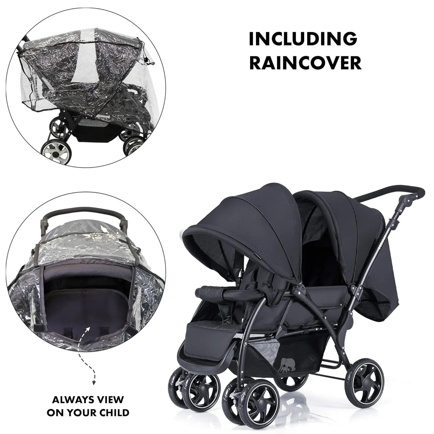 Elena duo buggy svart